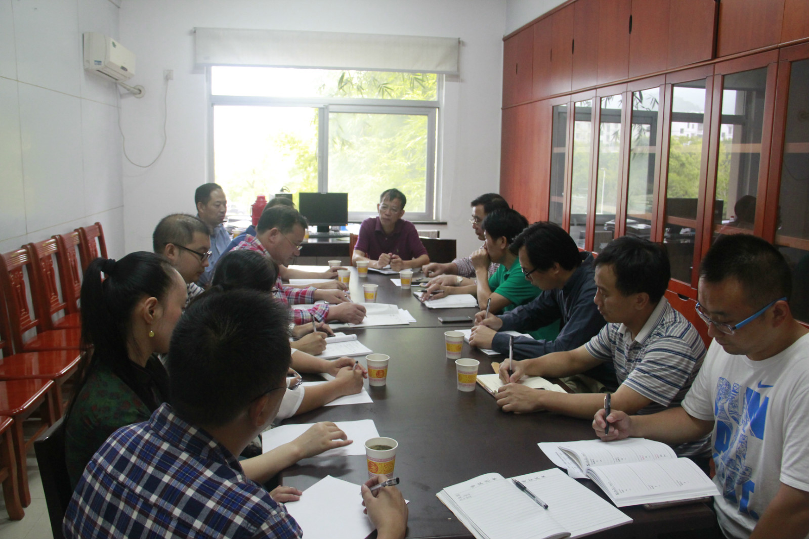 伍中信深入会计学院开展教学工作督查